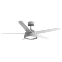 Ventilateur de Plafond Fabrilamp Lebeche Gris Pales Blanc/Hêtre Ø132cm