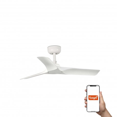 Ventilador de Techo Faro Hey Tuya Smart DC Ø90cm Blanco Sin Luz