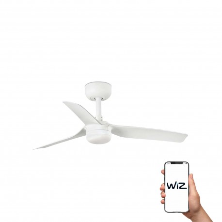 Ventilador de Techo Faro Mini Punt WiZ Smart Blanco Ø90cm 10W CCT