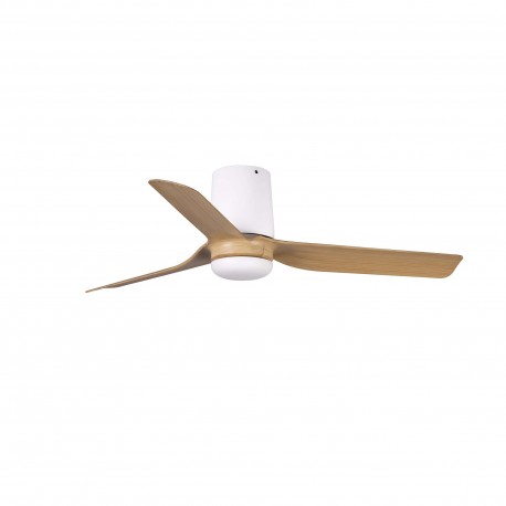 Ventilador de Techo Faro Mini Punt Tub Ø90cm Blanco/Arce Sin Luz